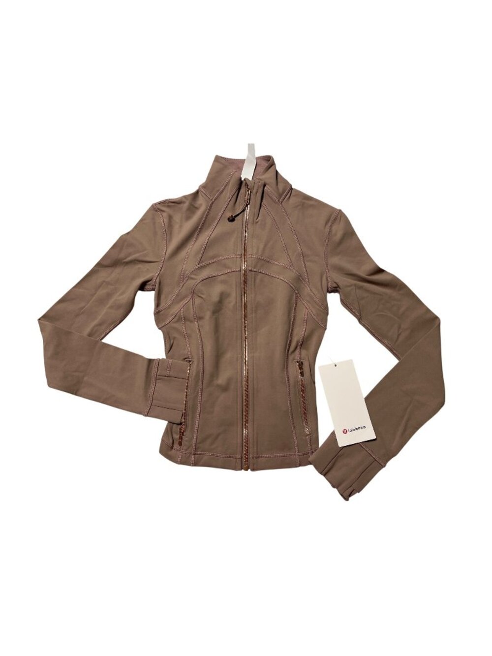 Lululemon Define Cropped Jacket Nulu Ashen Rose w/Rose Gold Hardware Slim Fit